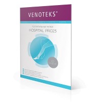 Компрессионные чулки, 2 класс компрессии VENOTEKS Hospital PRO23 2R237, белые