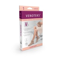 Компрессионные чулки, 1 класс компрессии VENOTEKS Comfort 1C202, кофе