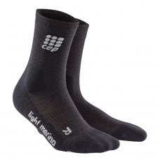 Мужские компрессионные носки CEP с шерстью мериноса для активного отдыха на природе тонкие