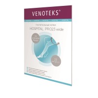 Компрессионные чулки, 2 класс компрессии VENOTEKS Hospital PRO23 2R236, белые