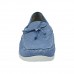 Женские комфортные туфли-лоферы Waldlaufer Kina (голубые) 685502