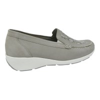 Женские комфортные туфли-лоферы Waldlaufer Kina (серые) 685503