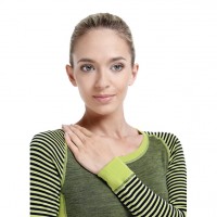 Женская термофутболка (лайм) Norveg Climate Control 14ccw1rl-140