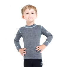 Детская термофутболка Norveg Soft Shirt (серая), арт. 4SU2HL-014