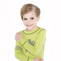 Детская термофутболка Norveg Soft Shirt (лайм), арт. 4SU2HLP-005