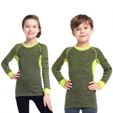 Детская футболка (термобелье) Norveg Climate Control (лайм/черный) 4CCU2HL-140
