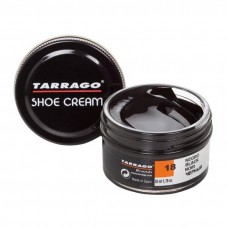 Чёрный крем для обуви из кожи Shoe Cream TARRAGO (50 мл, стеклянная банка)