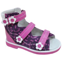Детские ортопедические сандалии с высоким берцем Orthoboom 71497-2 (фуксия)