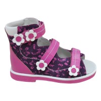 Детские ортопедические сандалии с высоким берцем Orthoboom 71497-2 (фуксия)
