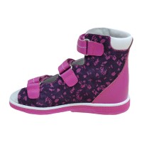 Детские ортопедические сандалии с высоким берцем Orthoboom 71497-2 (фуксия)