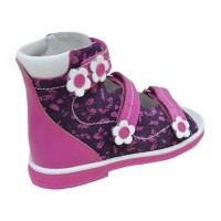 Детские ортопедические сандалии с высоким берцем Orthoboom 71497-2 (фуксия)