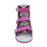 Детские ортопедические сандалии с высоким берцем Orthoboom 71497-2 (фуксия)
